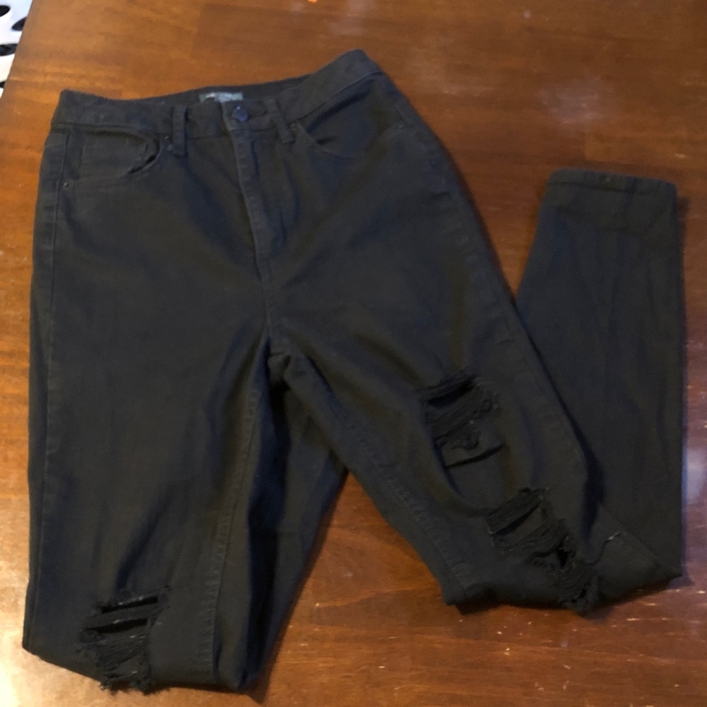 wild fable Black Distressed Skinny Jeans